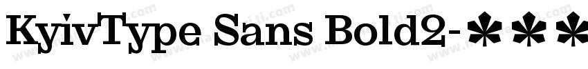 KyivType Sans Bold2字体转换